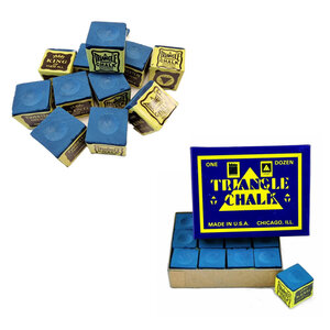 Triangle Triangle biljart krijt 12 stuks blauw Triangle biljart krijt 12 stuks blauw