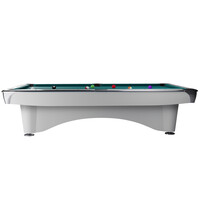 Dynamic Biljardbord Dynamic III satinvitt 8 och 9 fot.