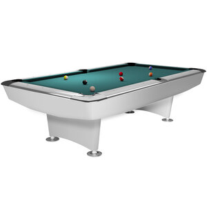 Dynamic Pool table Dynamic II semi-gloss white 7 foot Pool table Dynamic II semi-gloss white 7 foot