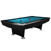 Poolbord Dynamic II halvblank sort 9 fod Dynamic Poolbord Dynamic II halvblank sort 9 fod