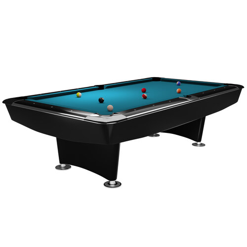 Poolbord Dynamic II halvblank sort 9 fod Dynamic Poolbord Dynamic II halvblank sort 9 fod