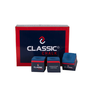 Klassisk billardkridt med 12 stk. i æske. Godt alternativ til Master-kridt.