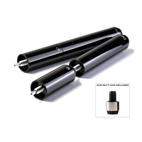 Cuetec Duo-förlängningar, metallicsvart med inbyggd kontakt Cuetec Cuetec Duo-förlängningar, metallicsvart med inbyggd kontakt