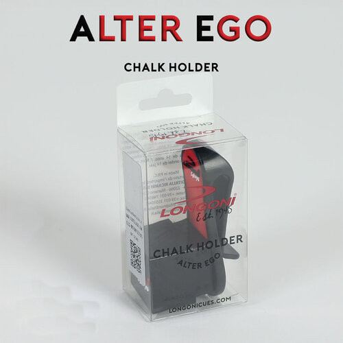 LONGONI Longoni Alterego magnetic billiard chalk holder. Includes Blue Diamond chalk.