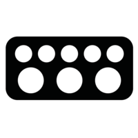 Predator Roadline, Black-Gray, 3x5 Predator Predator Roadline, Black-Gray, 3x5