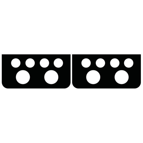 Predator Roadline, sort-grå, 4x8, 85 cm Predator Predator Roadline, sort-grå, 4x8, 85 cm