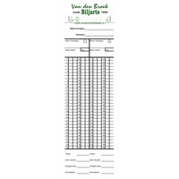 Billard Scorepad Van den Broek Billard Van den broek biljarts Billard Scorepad Van den Broek Billard