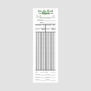 Van den broek biljarts Billard tælleblok Billard tælleblok