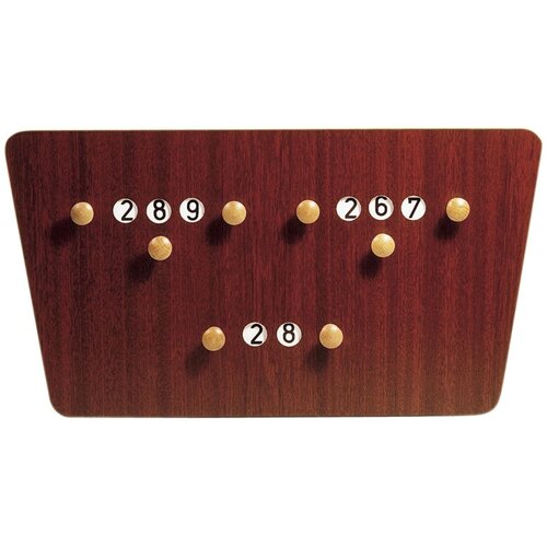Van den Broek biljarts Billiard scoreboard butterfly mahogany