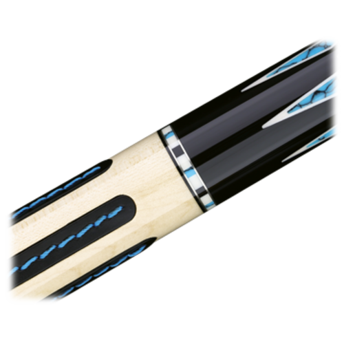 LONGONI Longoni pool cue Black Mamba 2 Leather Strips