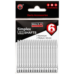 Alumnium shaft medium length 6 pack 6 x 3