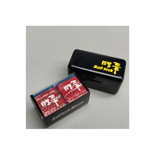 BallTeck BallTeck krijt in metalen doosje (2 stuks) - assorti kleuren