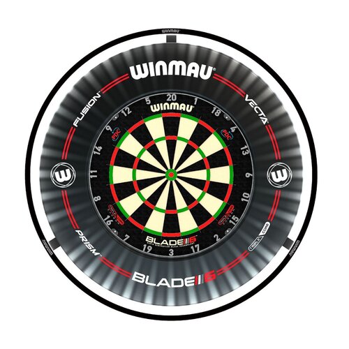 Winmau Plasma Ice Light & Pro-Line Surround-pakke sort inkl. surround