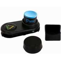 Vaula Chalk Holder. For round and square billiard chalk. With trouser clip. Magnetic, with closing cap. Vaula Vaula Chalk Holder. For round and square billiard chalk. With trouser clip. Magnetic, with closing cap.