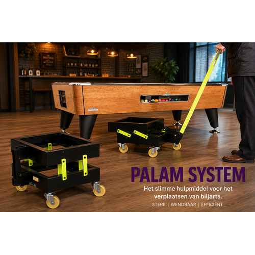 SAM hefwagen met hefboom voor poolbiljarts en airhockeytafels tot 8 ft Sam SAM hefwagen met hefboom voor poolbiljarts en airhockeytafels tot 8 ft
