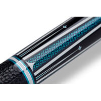 Pool cue, Cuetec Opt-X, Teal, 3/8x14 Cuetec Pool cue, Cuetec Opt-X, Teal, 3/8x14