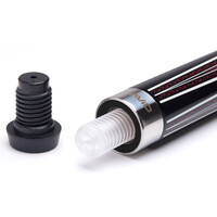 Pool cue, Cuetec Opt-X, Red, 3/8x14 Cuetec Pool cue, Cuetec Opt-X, Red, 3/8x14