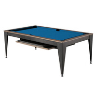 Biljardbord Dynamic spisebord, Vancouver III, 2,1 meter, svart/brun, blått stoff Dynamic Biljardbord Dynamic spisebord, Vancouver III, 2,1 meter, svart/brun, blått stoff