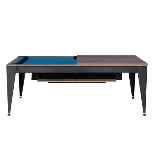 Biljardbord Dynamic spisebord, Vancouver III, 2,1 meter, svart/brun, blått stoff Dynamic Biljardbord Dynamic spisebord, Vancouver III, 2,1 meter, svart/brun, blått stoff