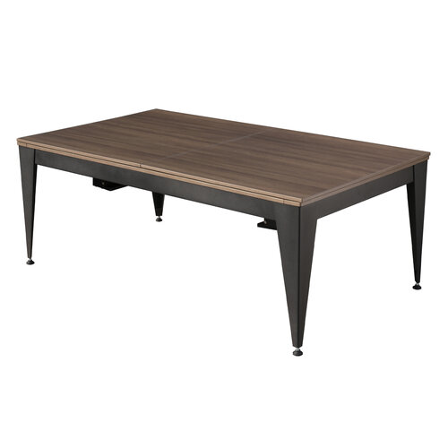 Biljardbord Dynamic spisebord, Vancouver III, 2,1 meter, svart/brun, blått stoff Dynamic Biljardbord Dynamic spisebord, Vancouver III, 2,1 meter, svart/brun, blått stoff