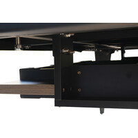 Biljardbord Dynamic spisebord, Vancouver III, 2,1 meter, svart/brun, blått stoff Dynamic Biljardbord Dynamic spisebord, Vancouver III, 2,1 meter, svart/brun, blått stoff