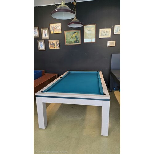 Begagnad Camargue kombinationssystem biljard och carambole, spelstorlek 105 x 210 Montfort Begagnad Camargue kombinationssystem biljard och carambole, spelstorlek 105 x 210