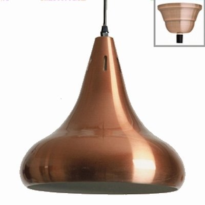 Red copper lamp mat.