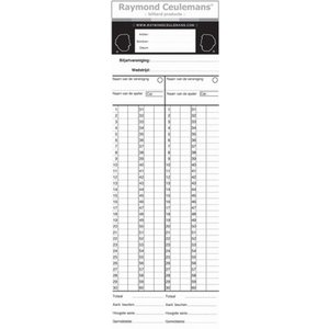 Billiards counting pad