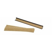 Pomeranian file metal long. Includes 2 strip of sandpaper