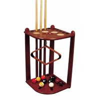 Corner standing cue rack Maple/brown