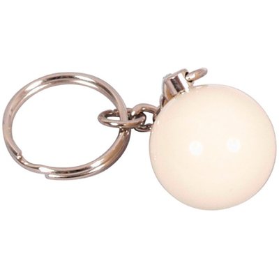 Keychain carom White - 25 mm