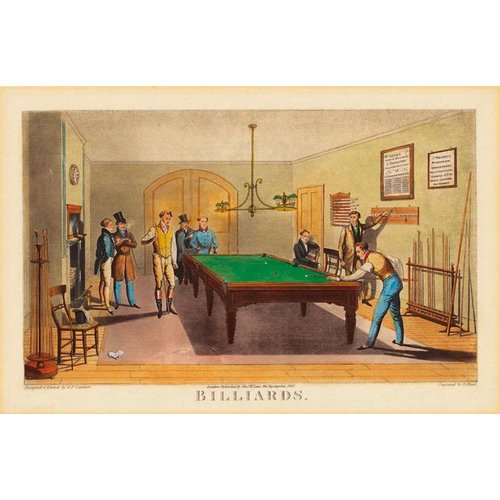 Plakat Vintage - Salle de Billard BUFFALO Plakat Vintage - Salle de Billard
