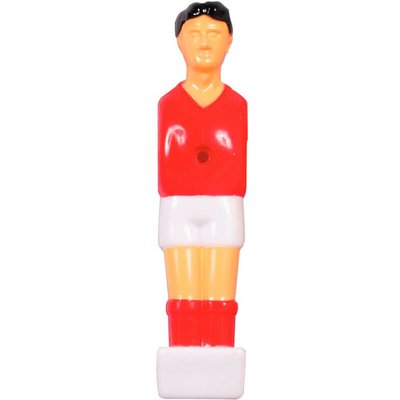 Rød og hvid Soccerman 13 mm. Størrelse: H 103mm x B 23mm x D 18mm