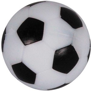 Football balls with profile black/white 35mm