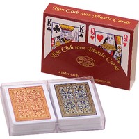 LION-GAMES Poker kaarten Lion 100% plastic x2, Bridge