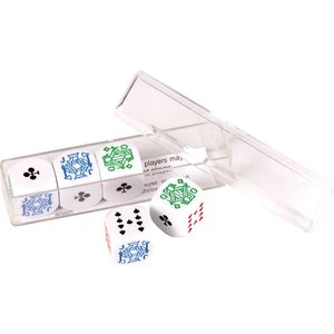 5 poker dice 16mm in a box 5 poker dice 16mm in a box