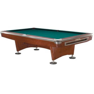 Pool Billiard Competition Pro brun/rustfritt stål 9 fot