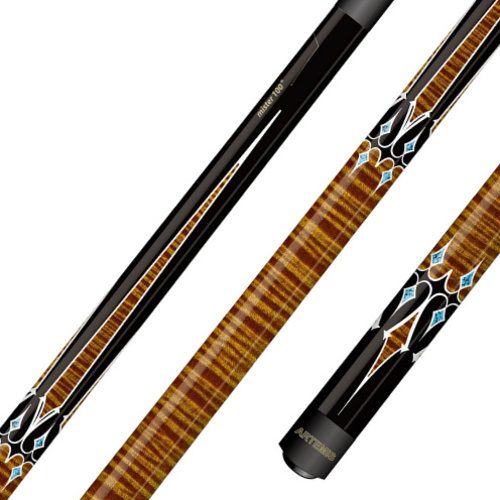 Artemis Carom cue Artemis Mister 100 Brown Black/White Decal