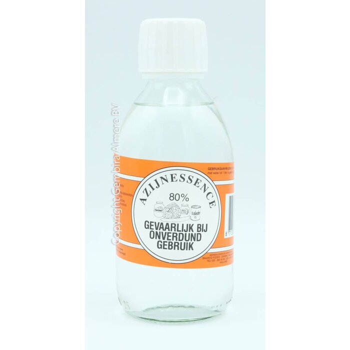 Vinegar Acid Essence 80% Transparent 250ml Bharco Foods