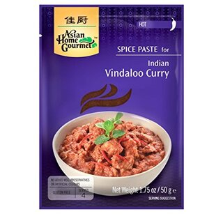 Asian Home Gourmet Spice Paste for Indian Vindaloo curry 50g