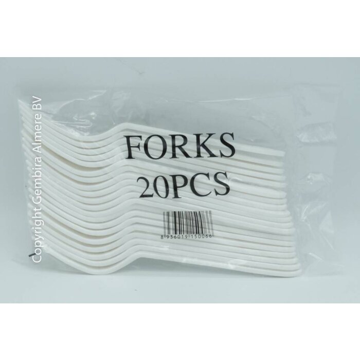 Plastic Forks 20 pcs - Sturdy quality