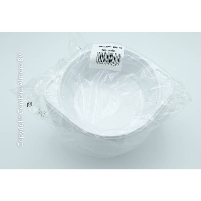 Soepkom 500ml - 100 stuks