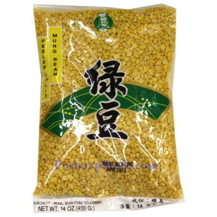 mung bean, peeled split 400 gr - yellow Golden Chef