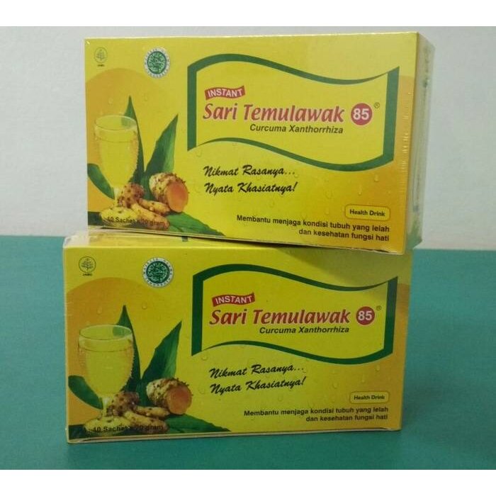 Sari Temulawak 85 - Natural 10 sachets Curcuma Xanthorrhiza
