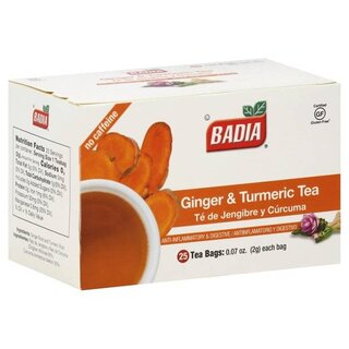 Badia Badia Ginger & Turmeric Tea 25 tea bags