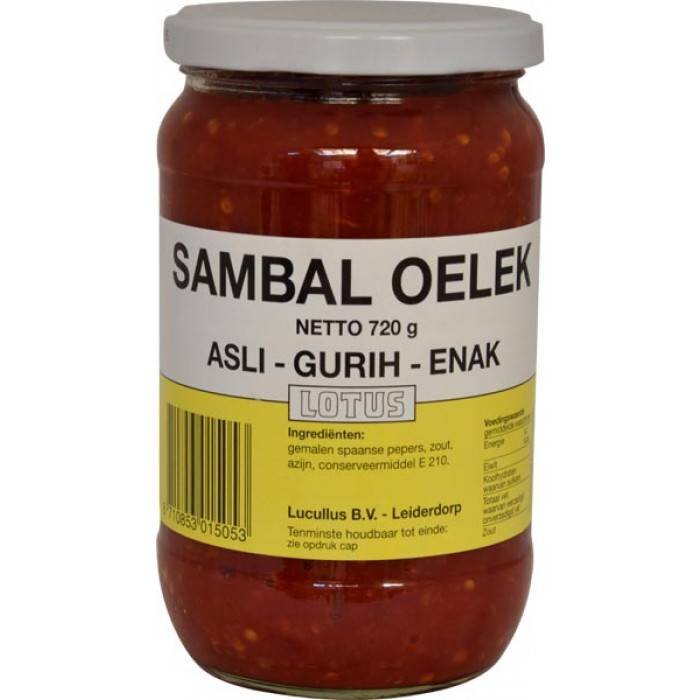 Lucullus Sambal Oelek 720g lotus