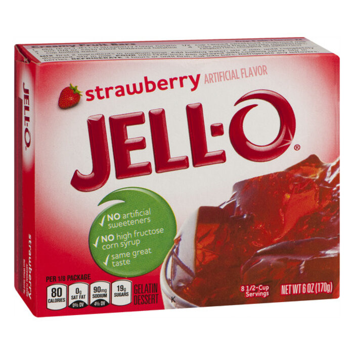 Jell-O Jell-O Strawberry Gelatin 85gr | 3 OZ
