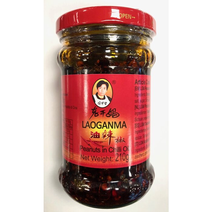 Peanuts in Chilli Oil 210gr Laoganma Best before 27-10-2025