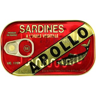 Apollo Sardines in Vegatable Oil 125gr