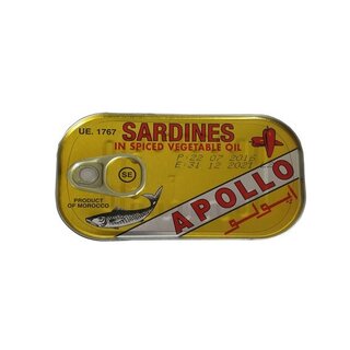 Apollo Sardines in Spiced Vegatable Oil 125gr